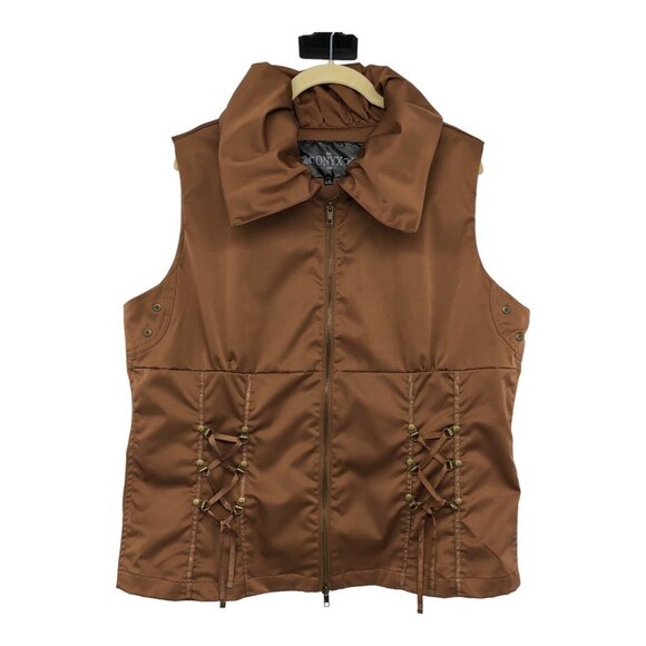 Onyx Copper Bronze Full Zip up Vest size L - Picture 16 of 16